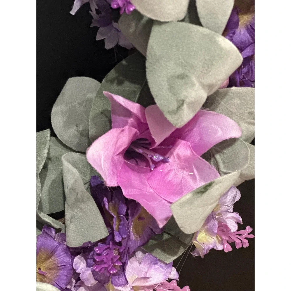 Handmade Lavender & Purple Floral Wreath | Spring Summer Decor